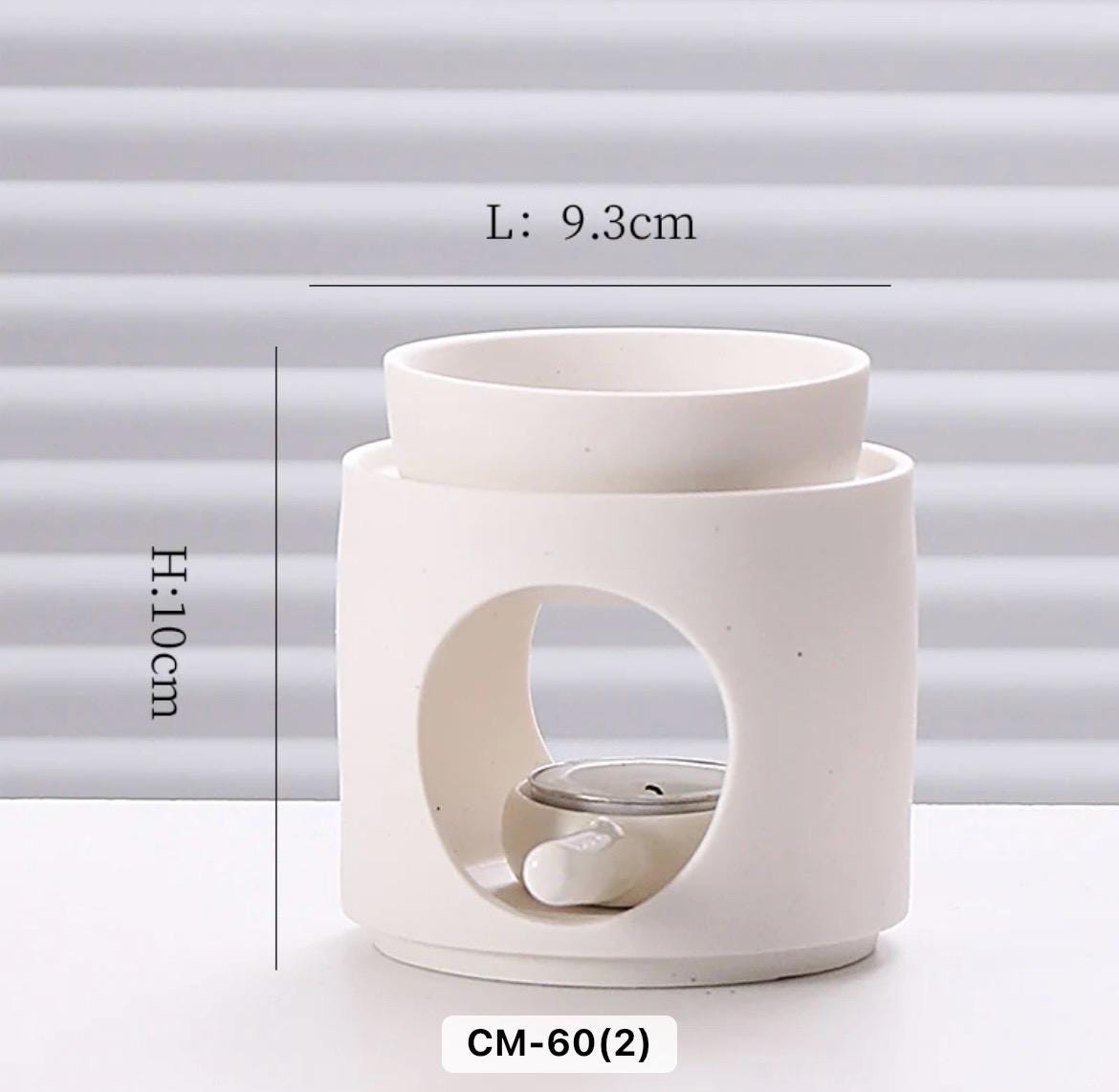 Morning Radiance Ritual Gift Set | Ceramic White Wax melt Burner with scented wax melt